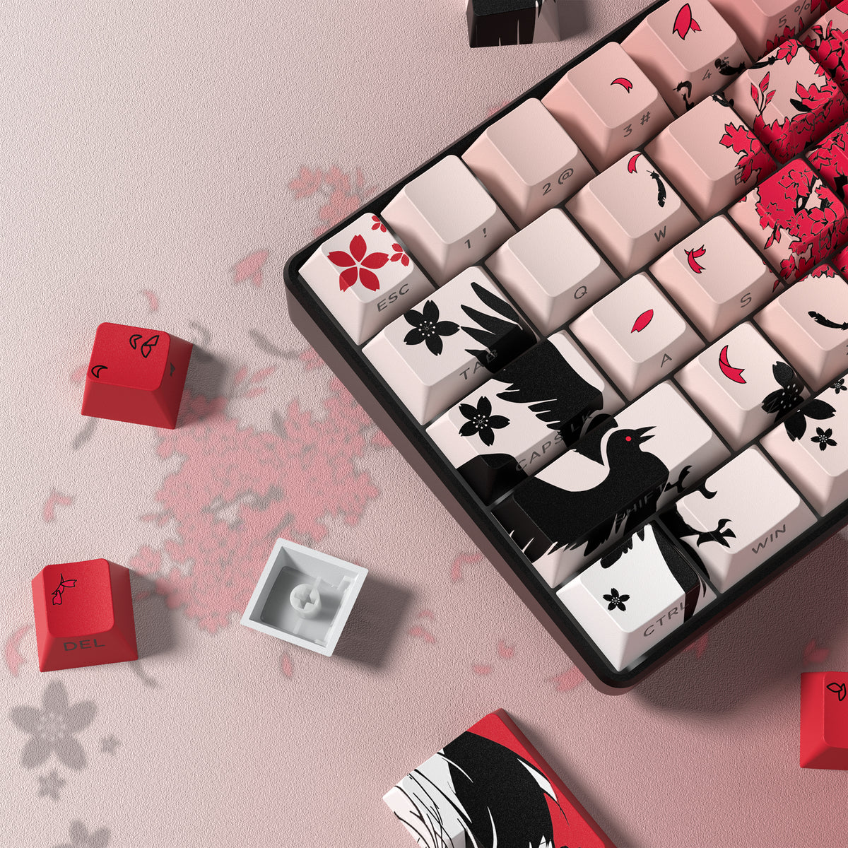 Womier Cherry Profile  Dye-Sub Side-Printed Keycaps  Set (129 Keys)