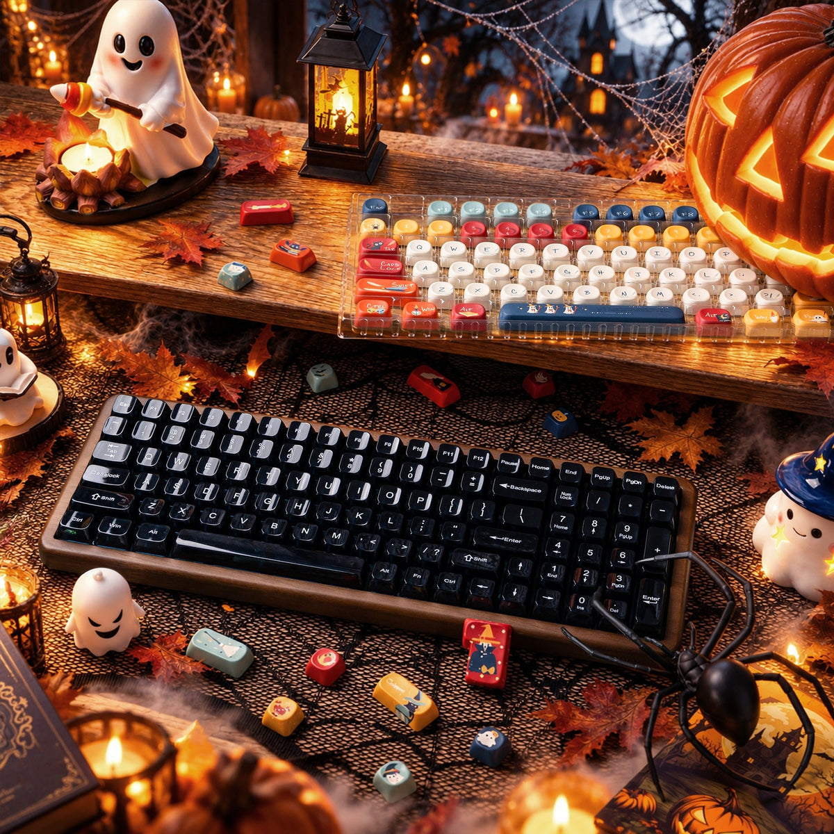 Halloween Aesthetic Bundle: Womier WD99 Keyboard + William Castle Keycaps - Womier Keyboard