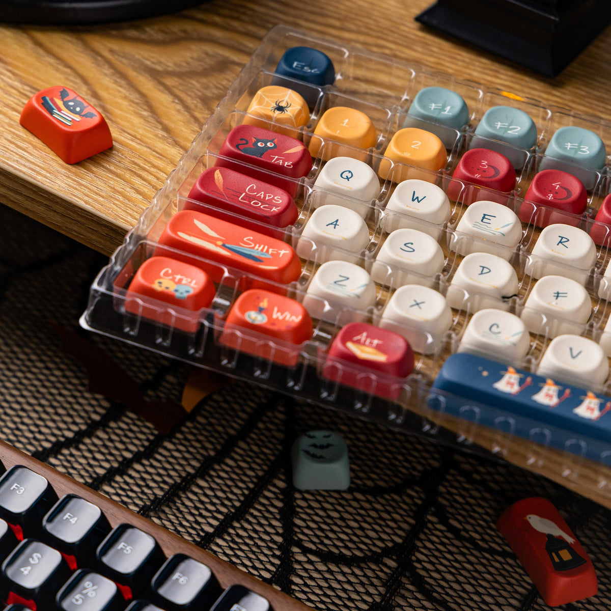 Halloween Aesthetic Bundle: Womier WD99 Keyboard + William Castle Keycaps - Womier Keyboard