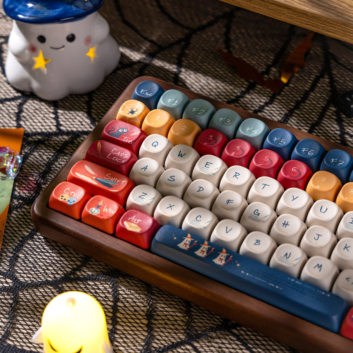 Halloween Aesthetic Bundle: Womier WD99 Keyboard + William Castle Keycaps - Womier Keyboard