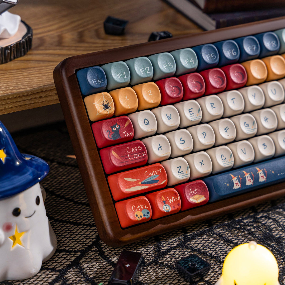 Halloween Aesthetic Bundle: Womier WD99 Keyboard + William Castle Keycaps - Womier Keyboard