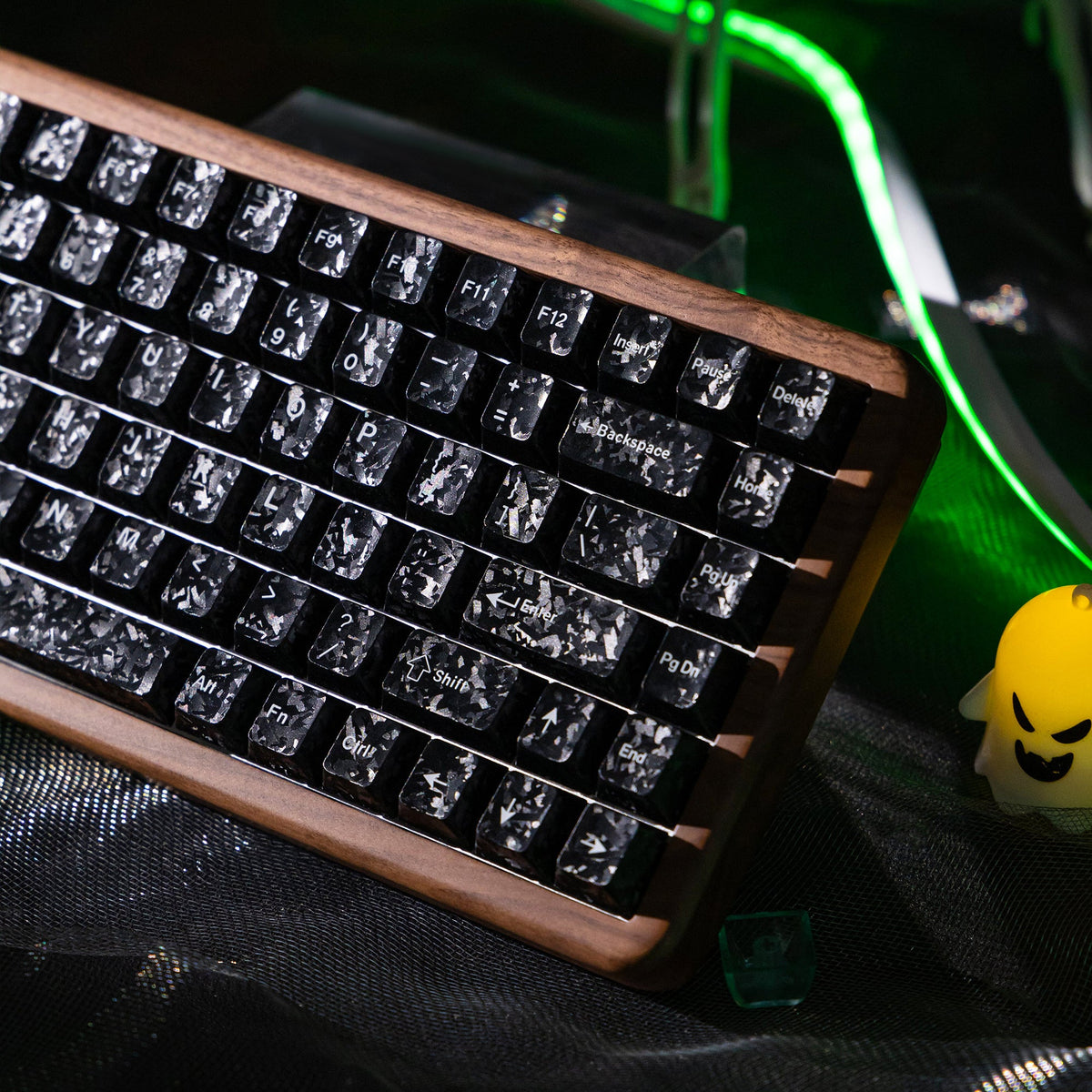Halloween Toxic Mist Bundle — Womier WD75 HE Keyboard + Gradient Green Translucent MDA Backlit Keycaps - Womier Keyboard