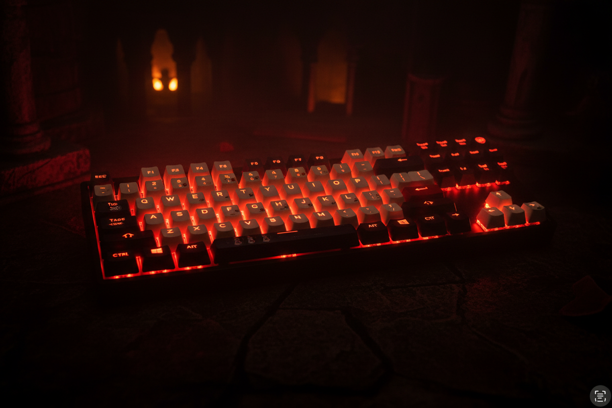William Castle Keycap Set - RGB Backlight Effect