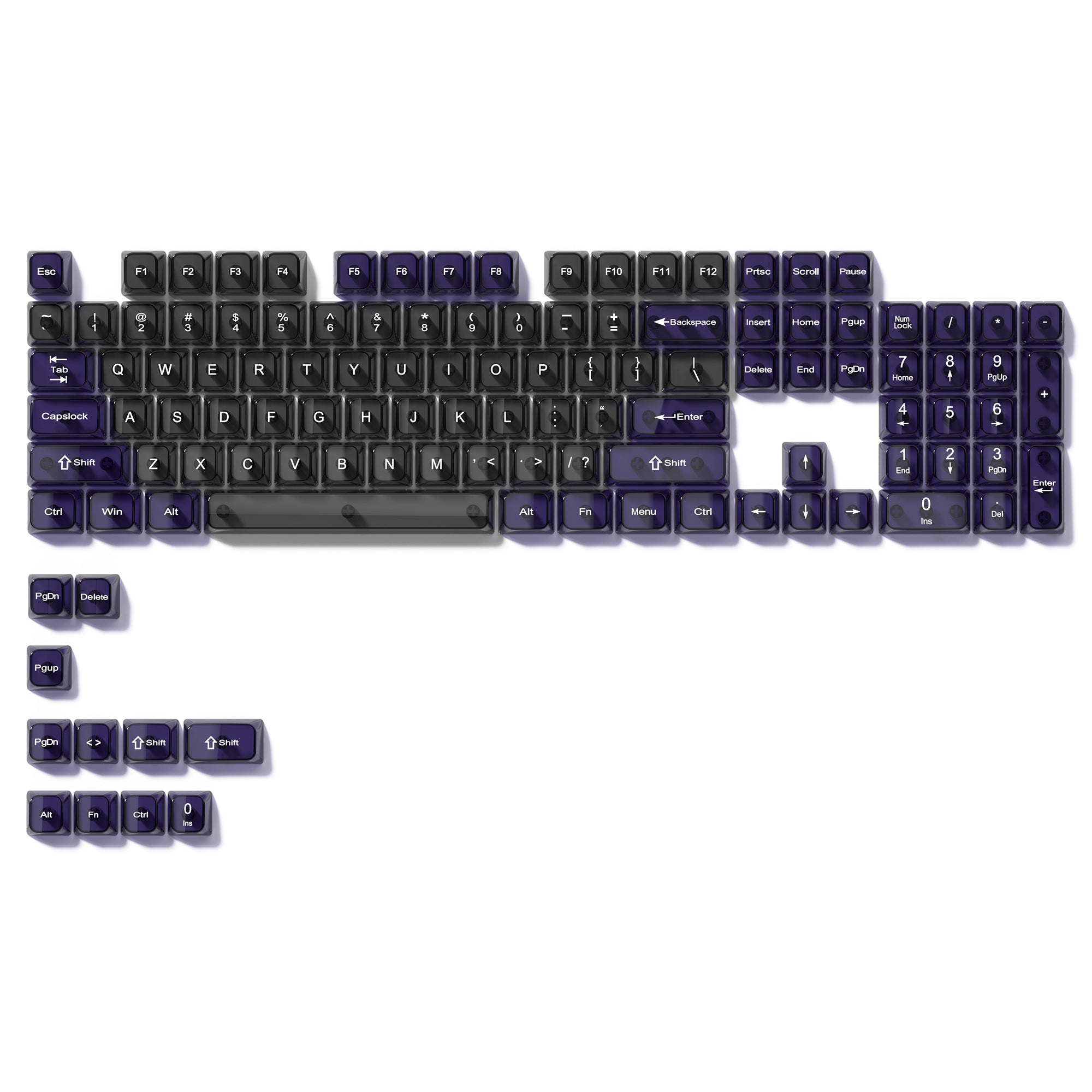 Womier Iceberg 115-Key MDA Profile Transparent PC Keycap Set