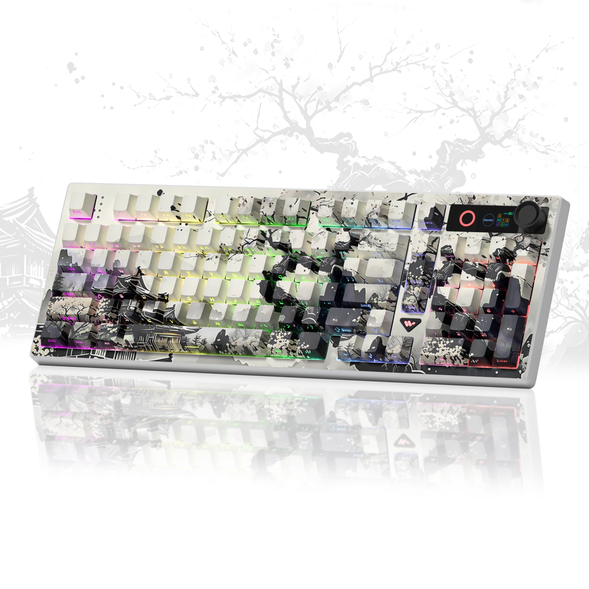 Womier L98 98% Wireless Mechanical Keyboard with TFT Screen & Knob (3 Colors)