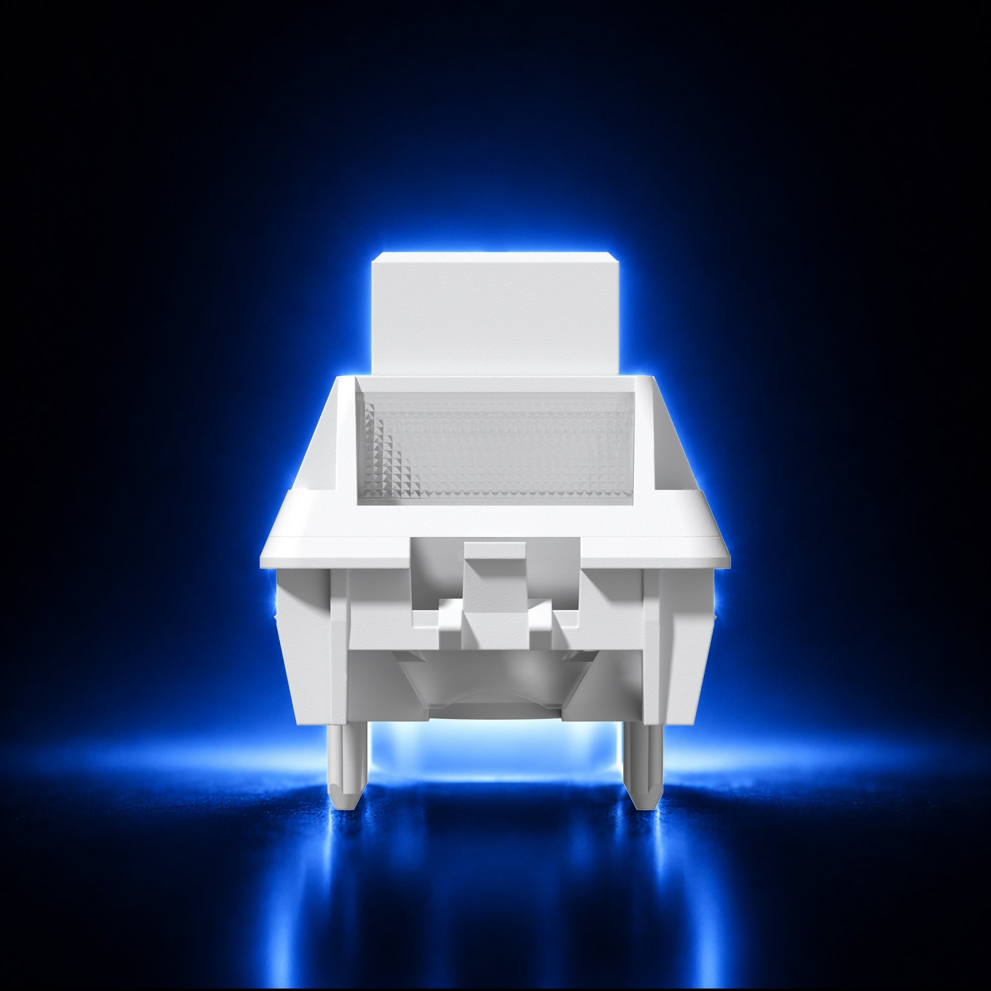 Performance Bundle-SK75 TMR White Keyboard+TStar Prism White-Blue Keycaps - Womier Keyboard