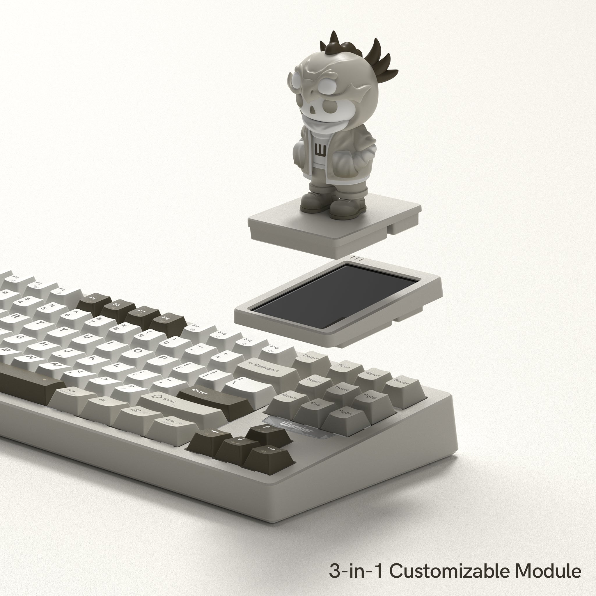 [Pre-order] Womier DUO87 Mechanical Keyboard with Detachable Smart Display for Win & Mac - Womier Keyboard
