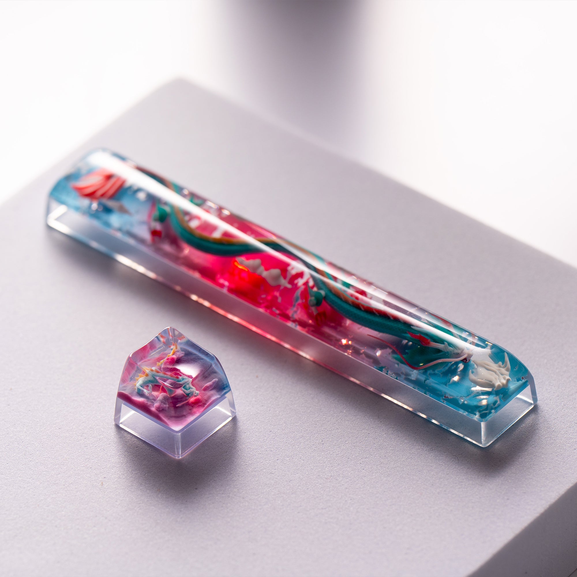 Womier Auspicious Dragon Artisan Resin Keycaps (5 Colorways) - Womier Keyboard