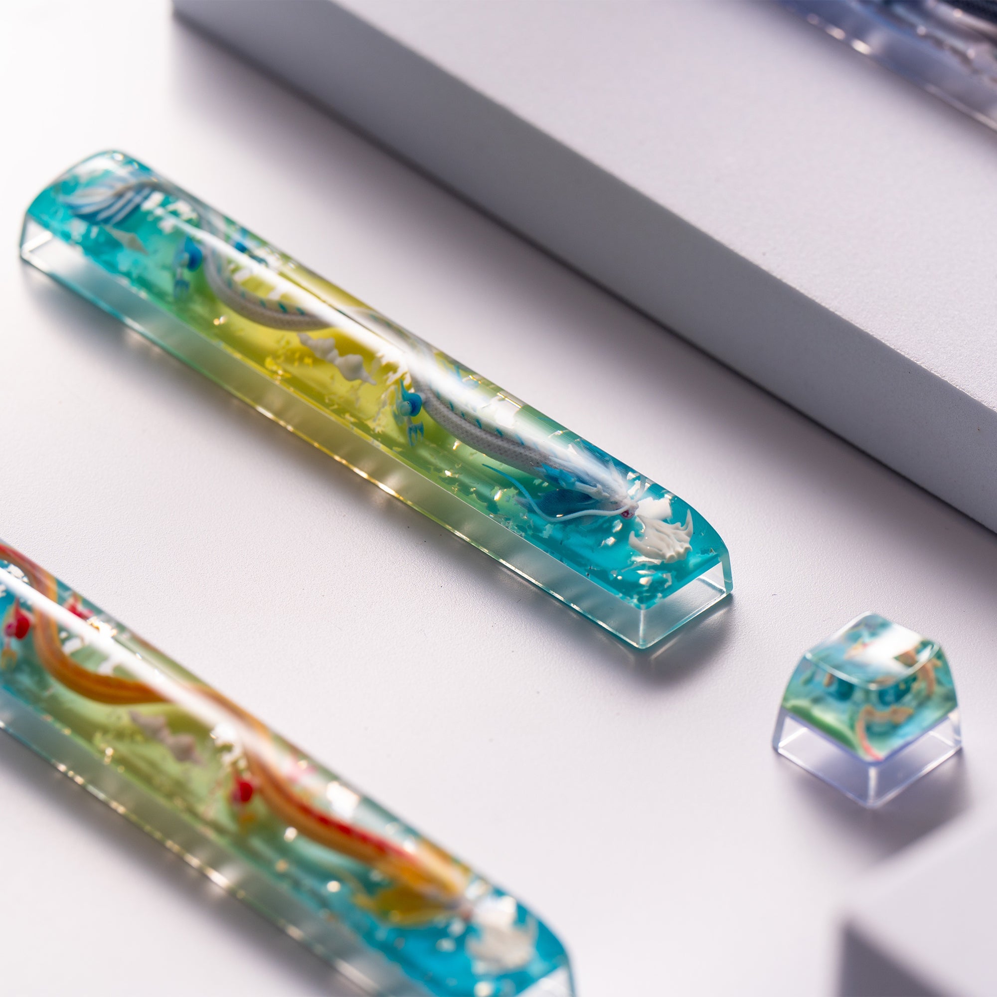 Womier Auspicious Dragon Artisan Resin Keycaps (5 Colorways) - Womier Keyboard