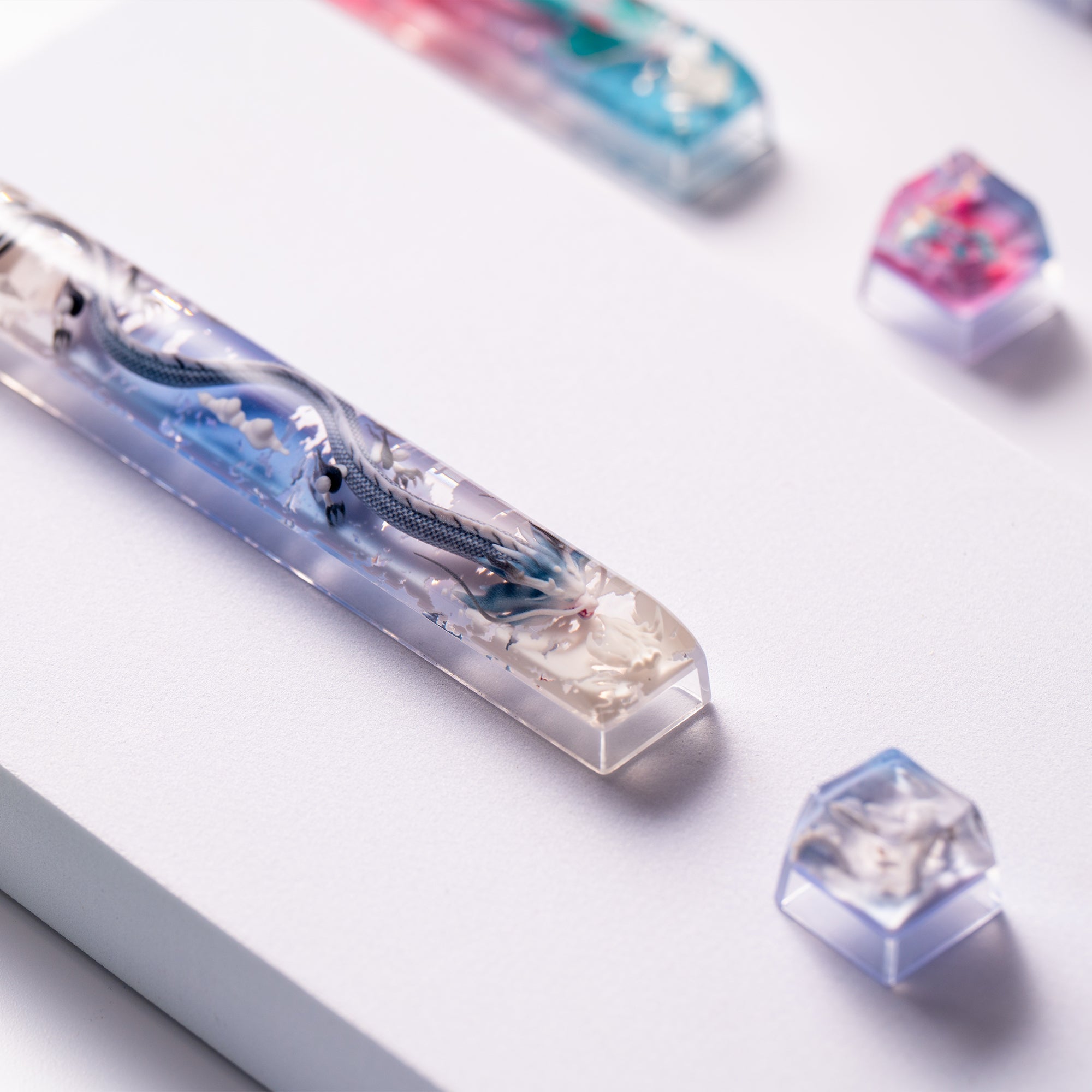 Womier Auspicious Dragon Artisan Resin Keycaps (5 Colorways) - Womier Keyboard
