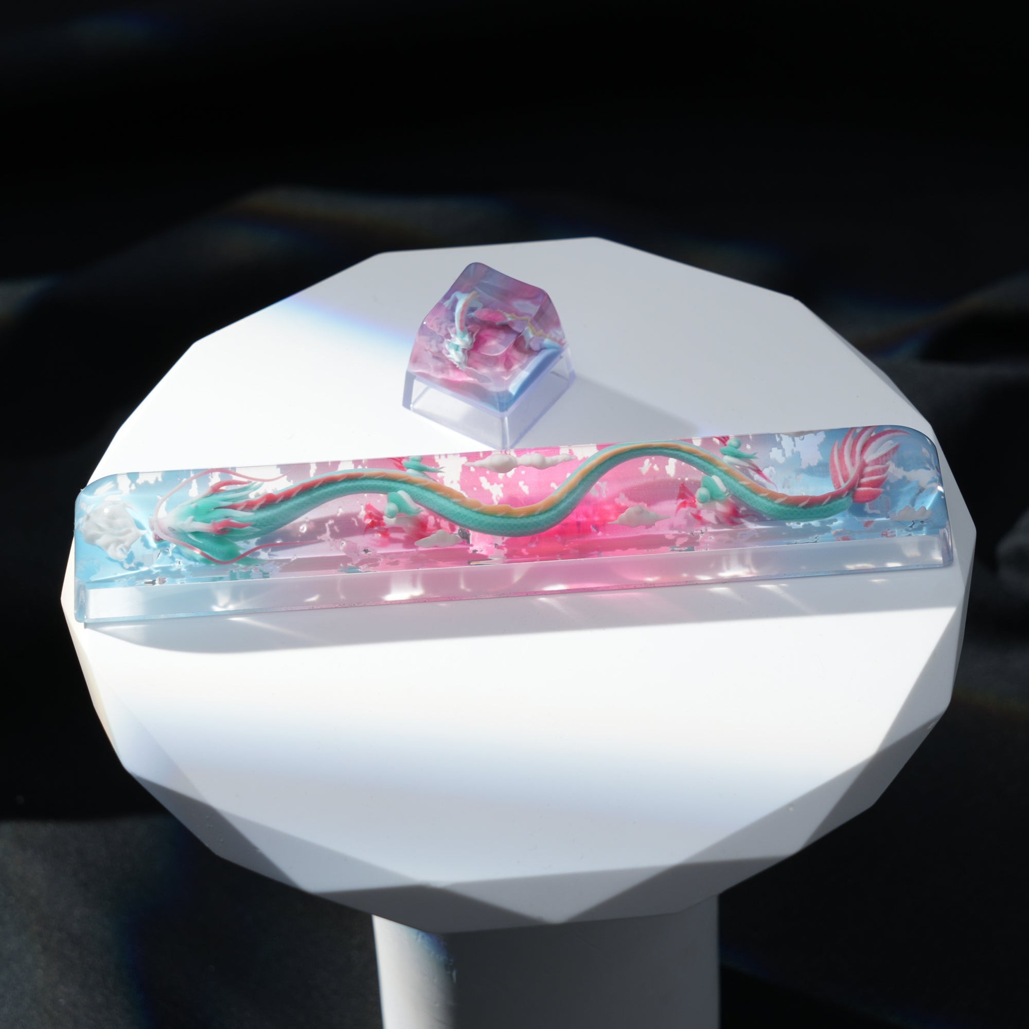 Womier Auspicious Dragon Artisan Resin Keycaps (5 Colorways) - Womier Keyboard