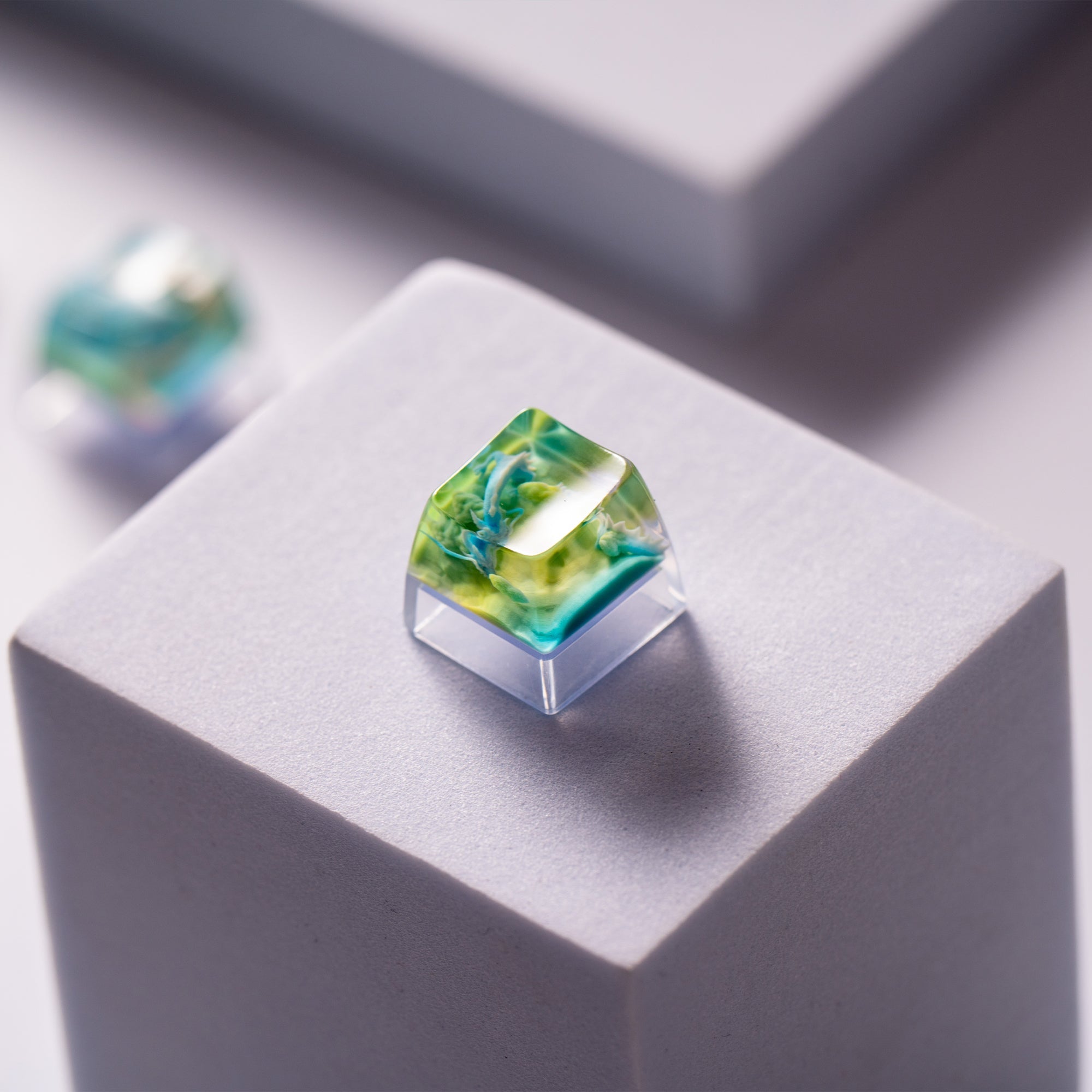 Womier Auspicious Dragon Artisan Resin Keycaps (5 Colorways) - Womier Keyboard