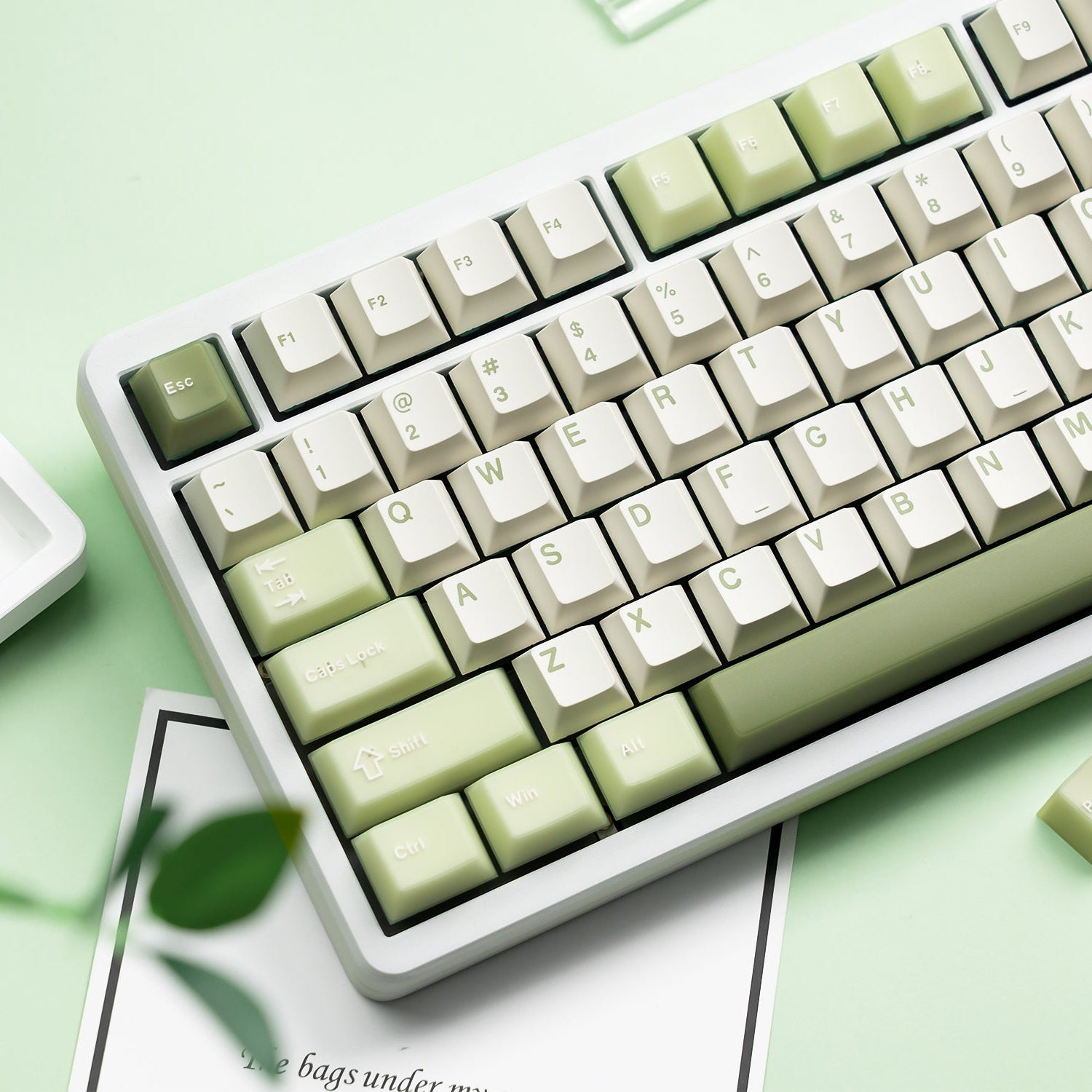 Womier Cube Jade Double - Shot Cherry Profile PBT Keycap Set - Womier Keyboard