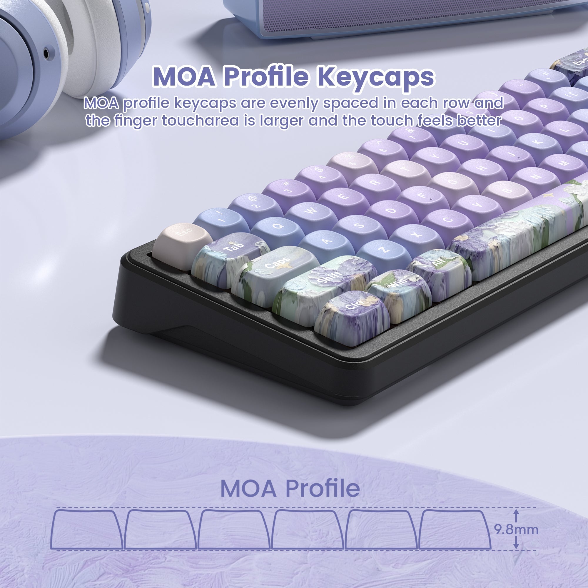 Womier Dreamscape MOA Keycaps-130 keys - Womier Keyboard