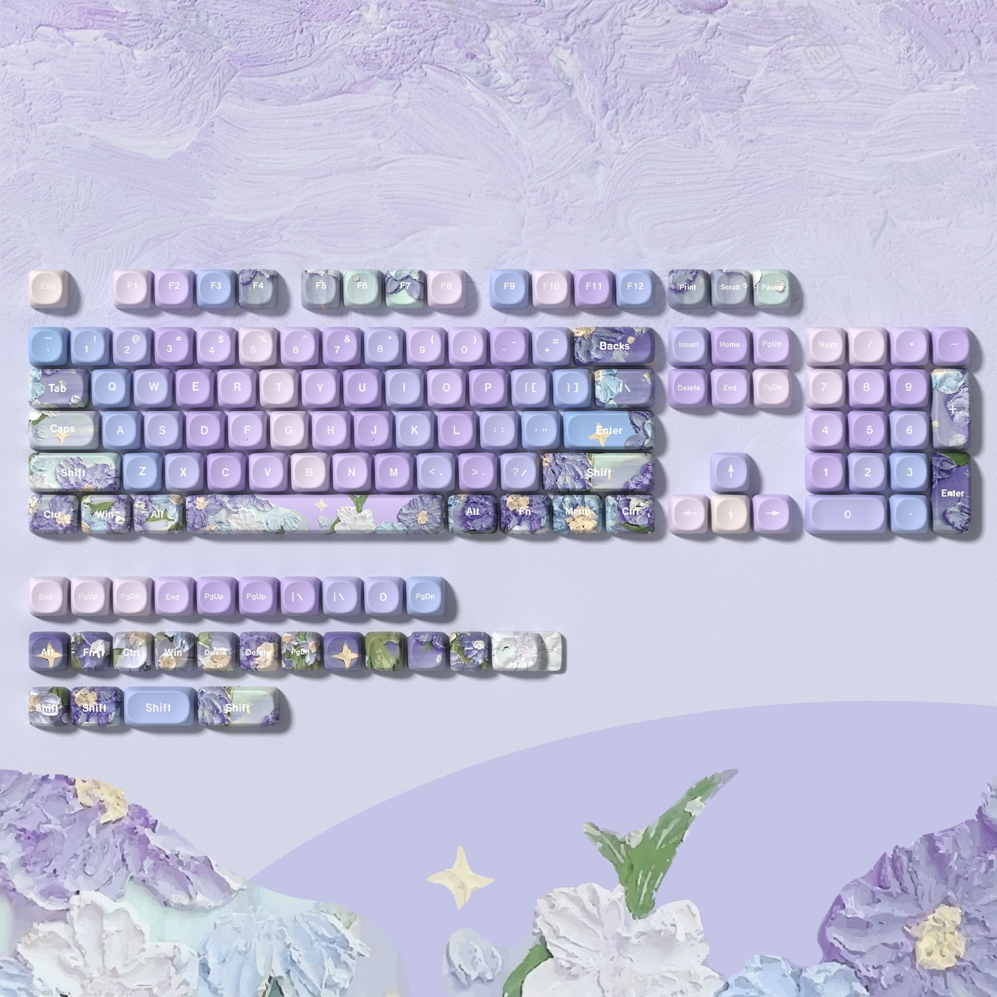 Womier Dreamscape MOA Keycaps-130 keys - Womier Keyboard