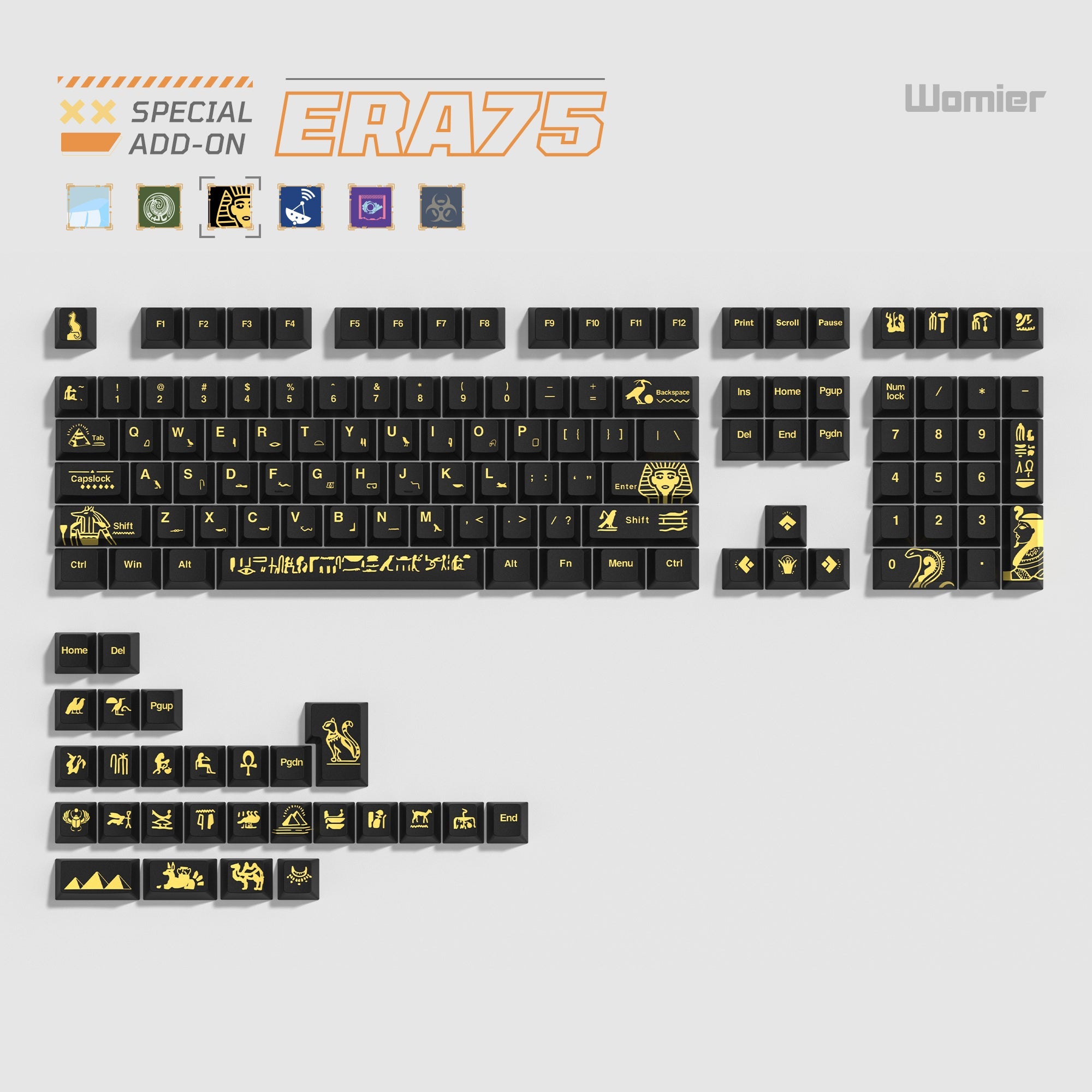 Womier Eravolution Cherry Profile Dye - Sublimation PBT Keycap Set - Womier Keyboard