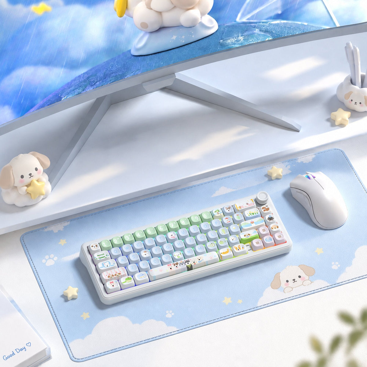 Womier Forest Animals MOA Profile Dye-Sublimation PBT Keycap Set - Womier Keyboard