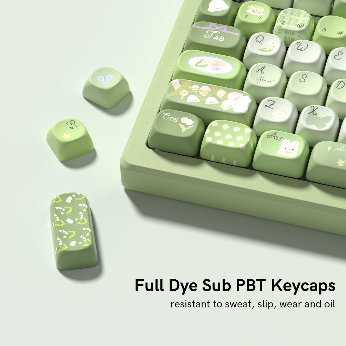 Womier Forest MOA Profile Dye-Sublimation PBT Keycap Set - Womier Keyboard