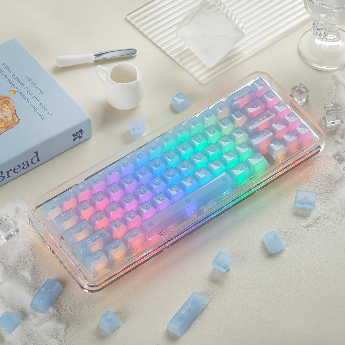 Womier Frosty Jello 115-Key MDA Profile Translucent PC Keycap Set - Womier Keyboard