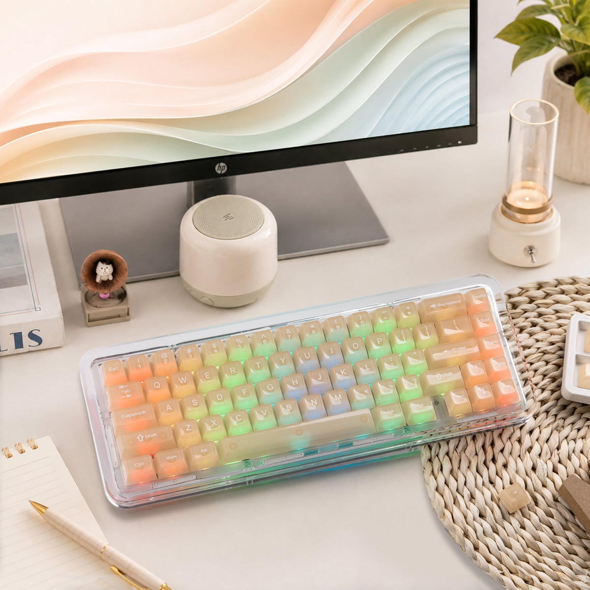 Womier Frosty Jello 115-Key MDA Profile Translucent PC Keycap Set - Womier Keyboard