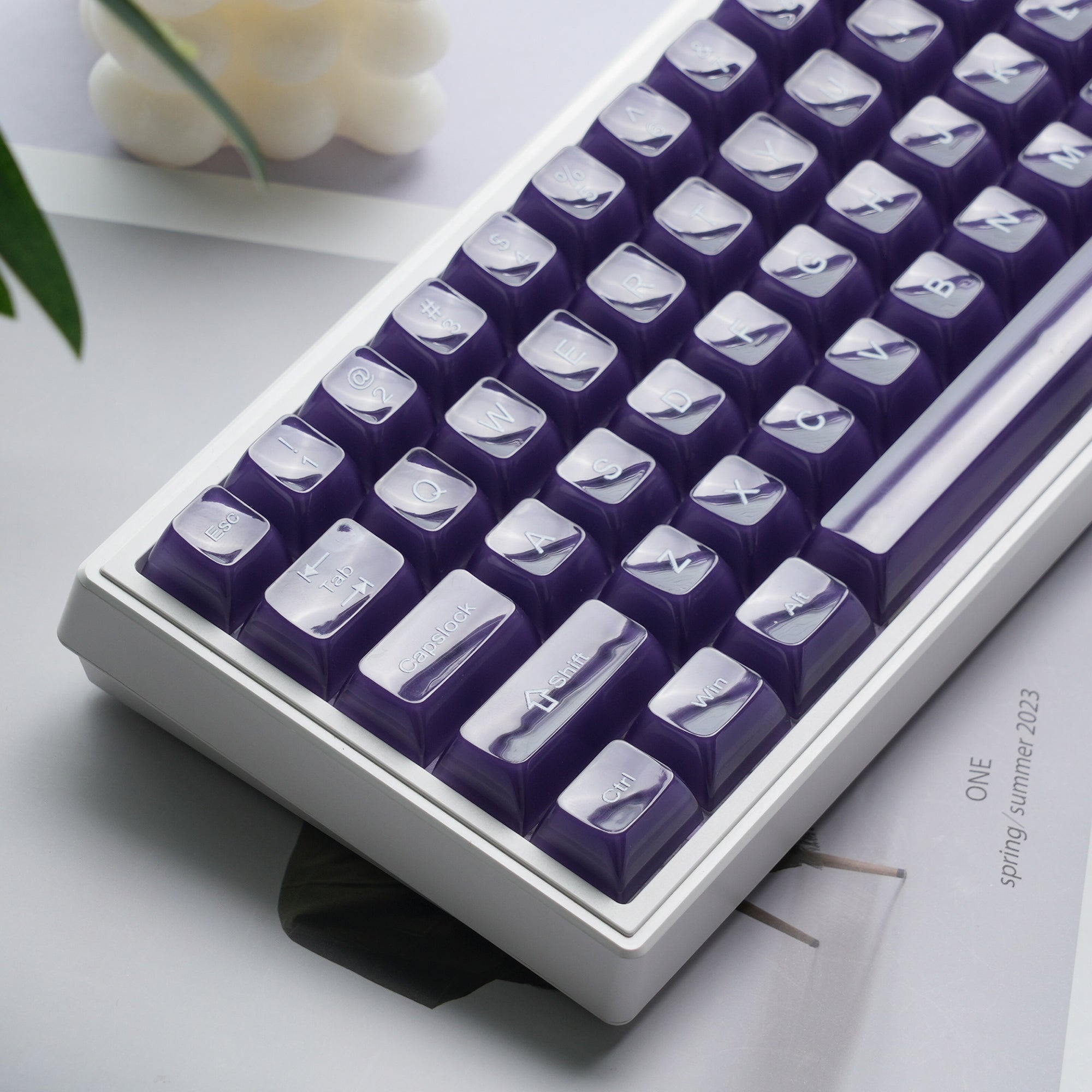 Womier Frosty Jello 115 - Key MDA Profile Translucent PC Keycap Set - Womier Keyboard