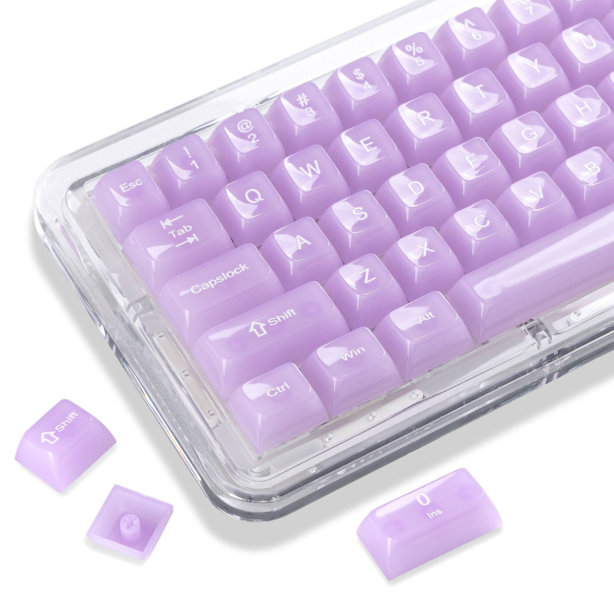 Womier Frosty Jello 115-Key MDA Profile Translucent PC Keycap Set - Womier Keyboard