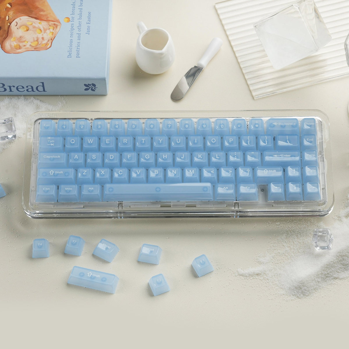 Womier Frosty Jello 115-Key MDA Profile Translucent PC Keycap Set - Womier Keyboard