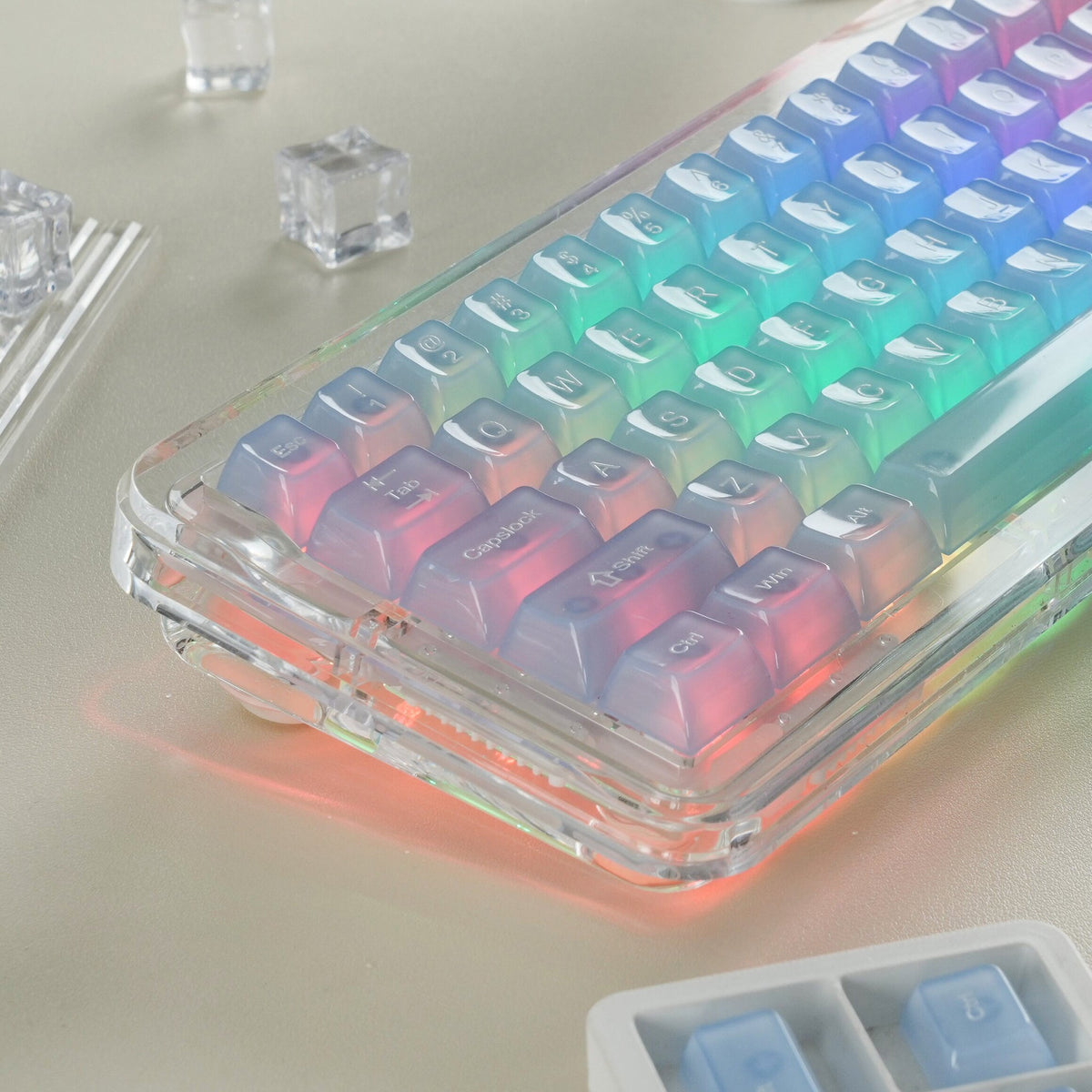Womier Frosty Jello 115-Key MDA Profile Translucent PC Keycap Set - Womier Keyboard