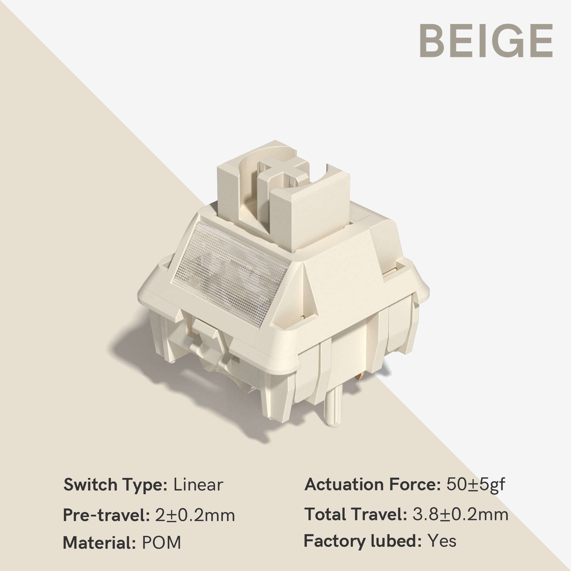 Womier Full POM Series Pre - lubed Linear Switches (35 pcs/box) - Womier Keyboard