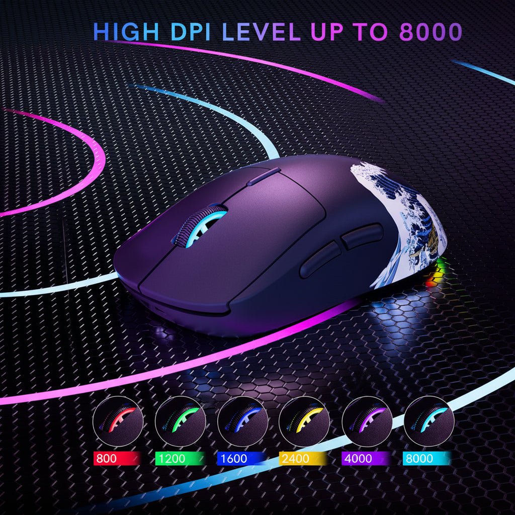 Womier G57 Coral Sea Theme Wireless Gaming Mouse - Womier Keyboard