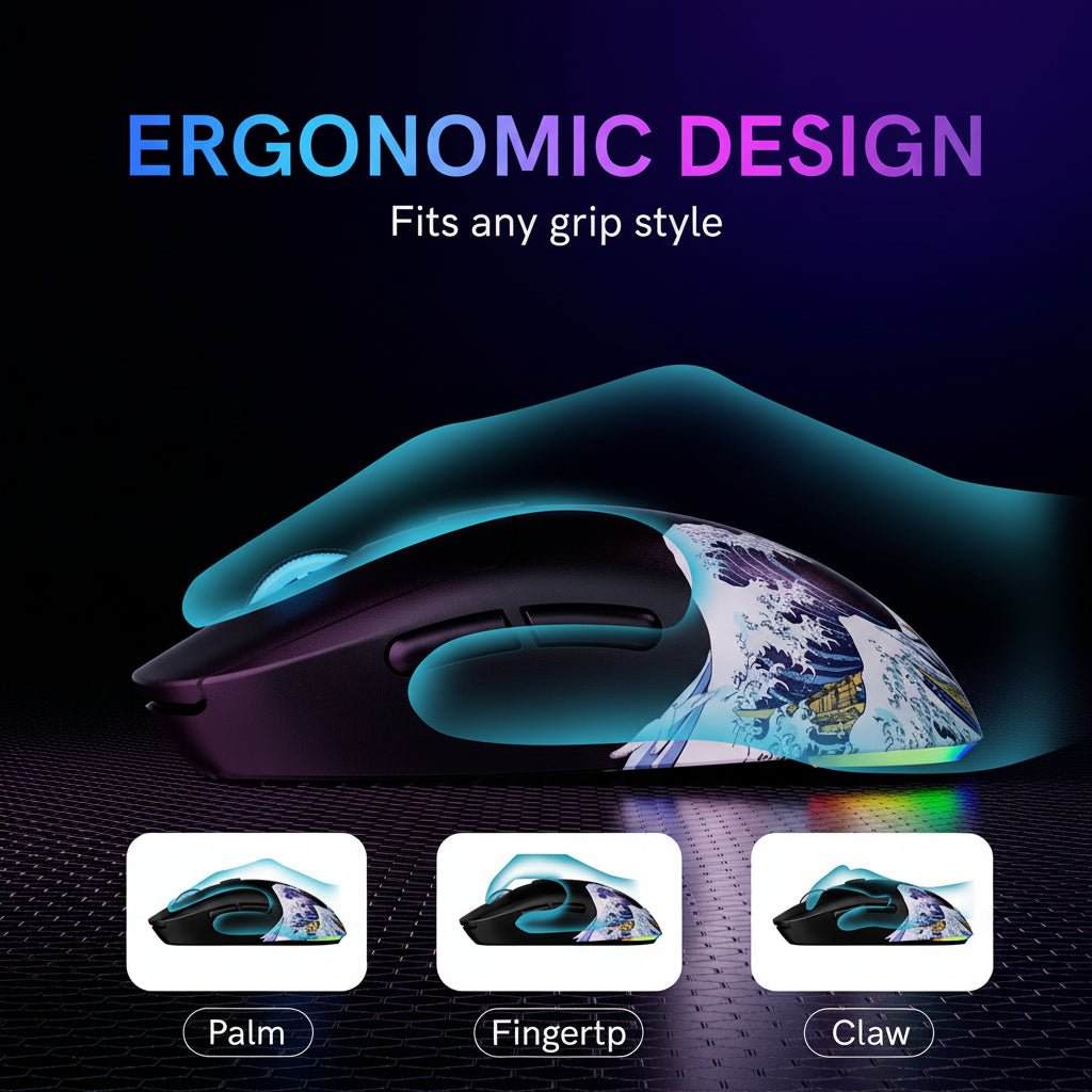 Womier G57 Coral Sea Theme Wireless Gaming Mouse - Womier Keyboard