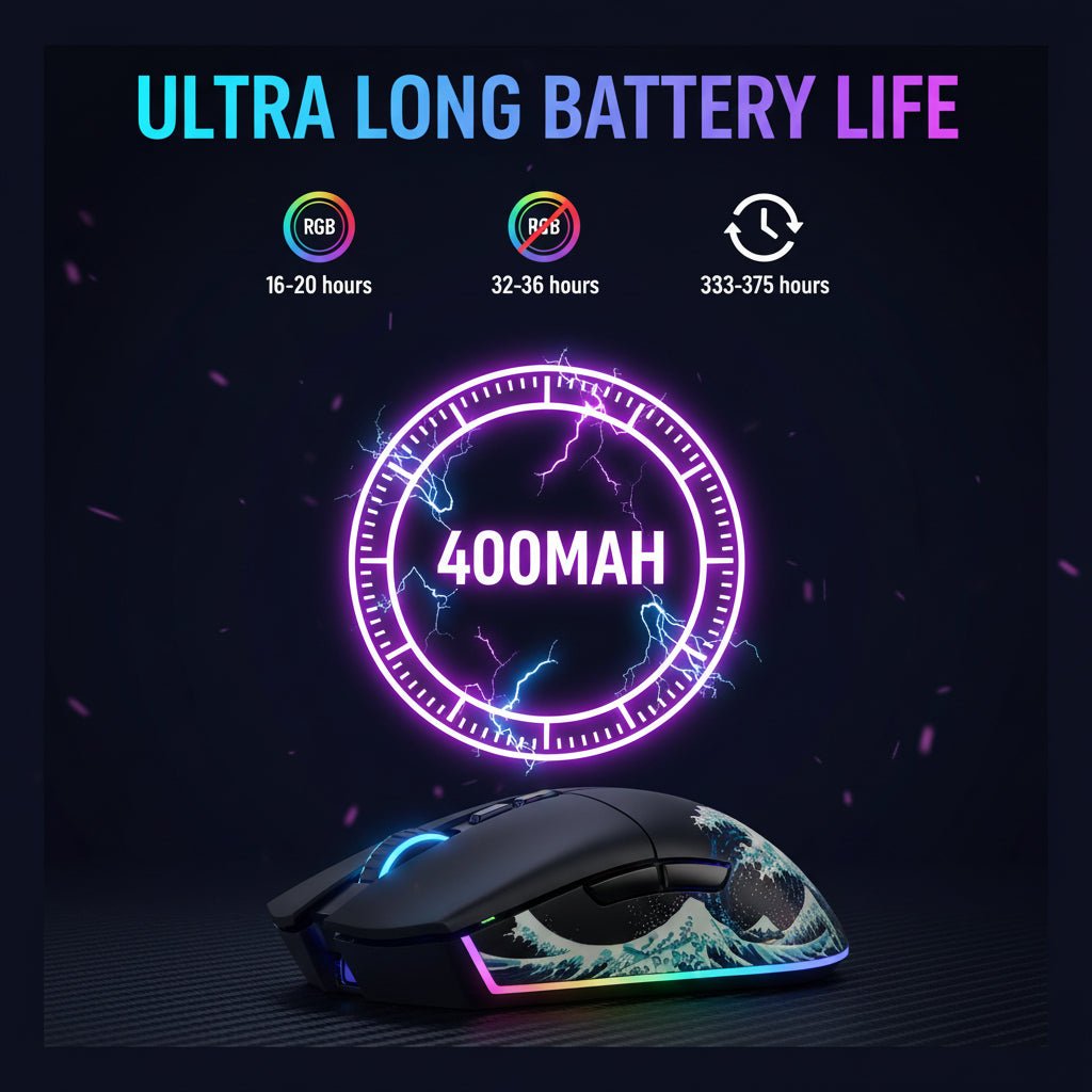 Womier G57 Coral Sea Theme Wireless Gaming Mouse - Womier Keyboard