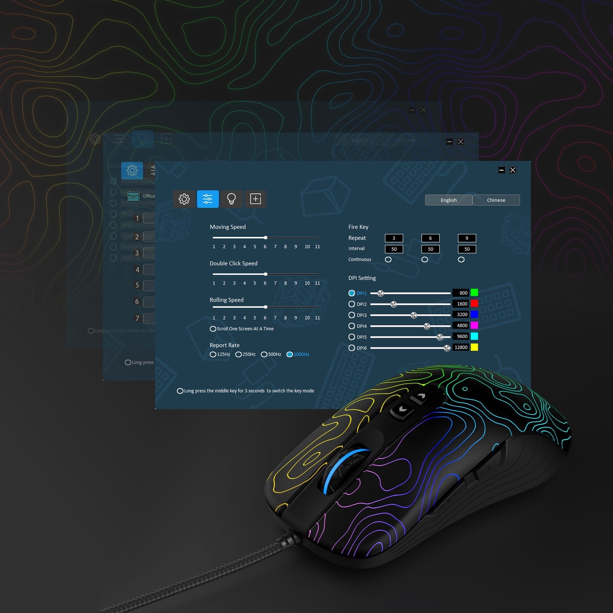 Womier G706 Black Wired Gaming Mouse - Womier Keyboard