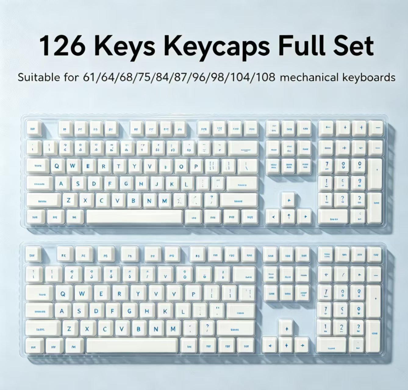 Womier Glaze Ceramic Cherry Profile 120-Key Full Keycap Set - Womier Keyboard