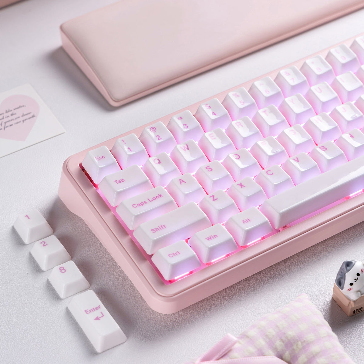 Womier Glaze Ceramic Cherry Profile 120-Key Full Keycap Set - Womier Keyboard
