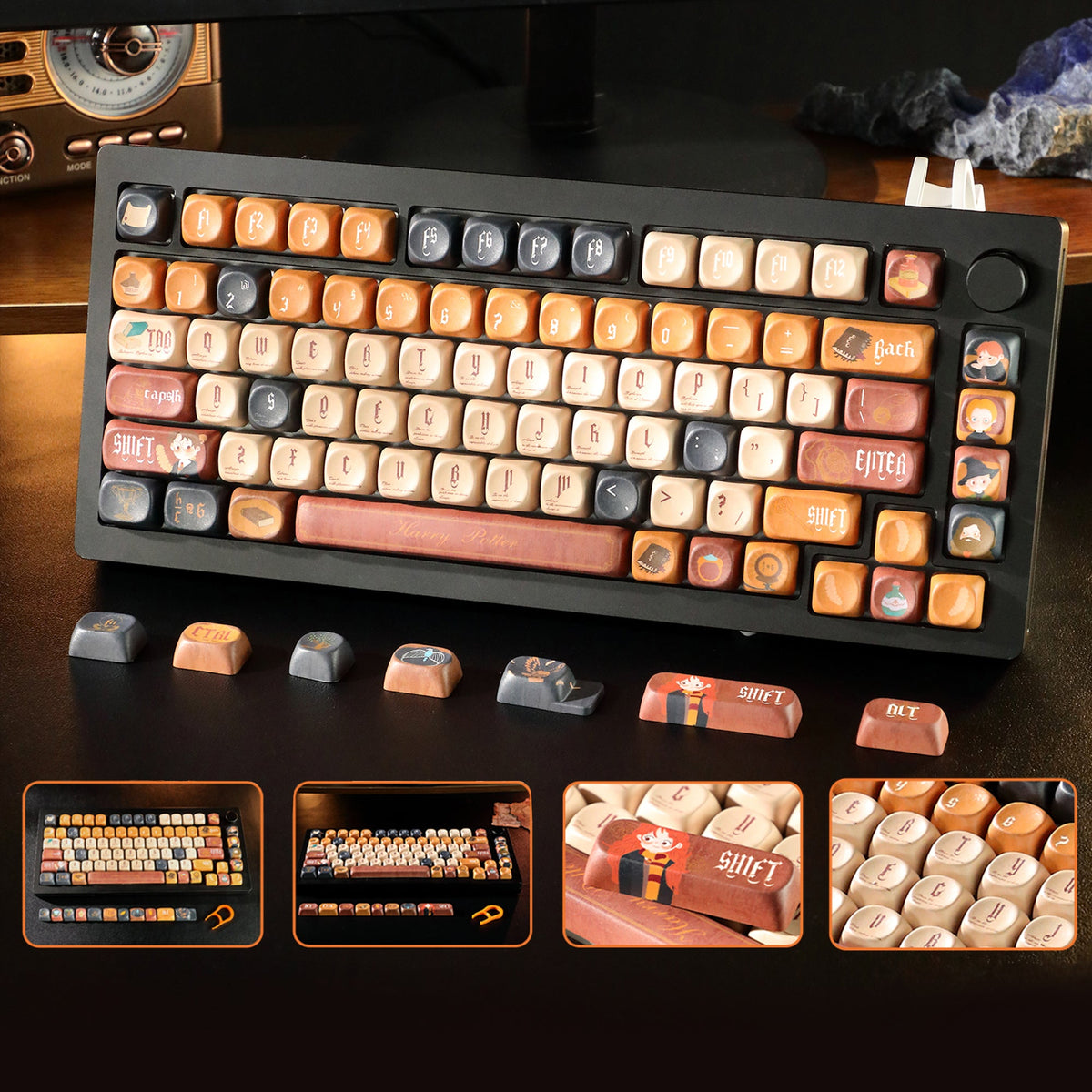 Womier Halloween William Castle 131-Key MOA PBT Keycap Set - Womier Keyboard