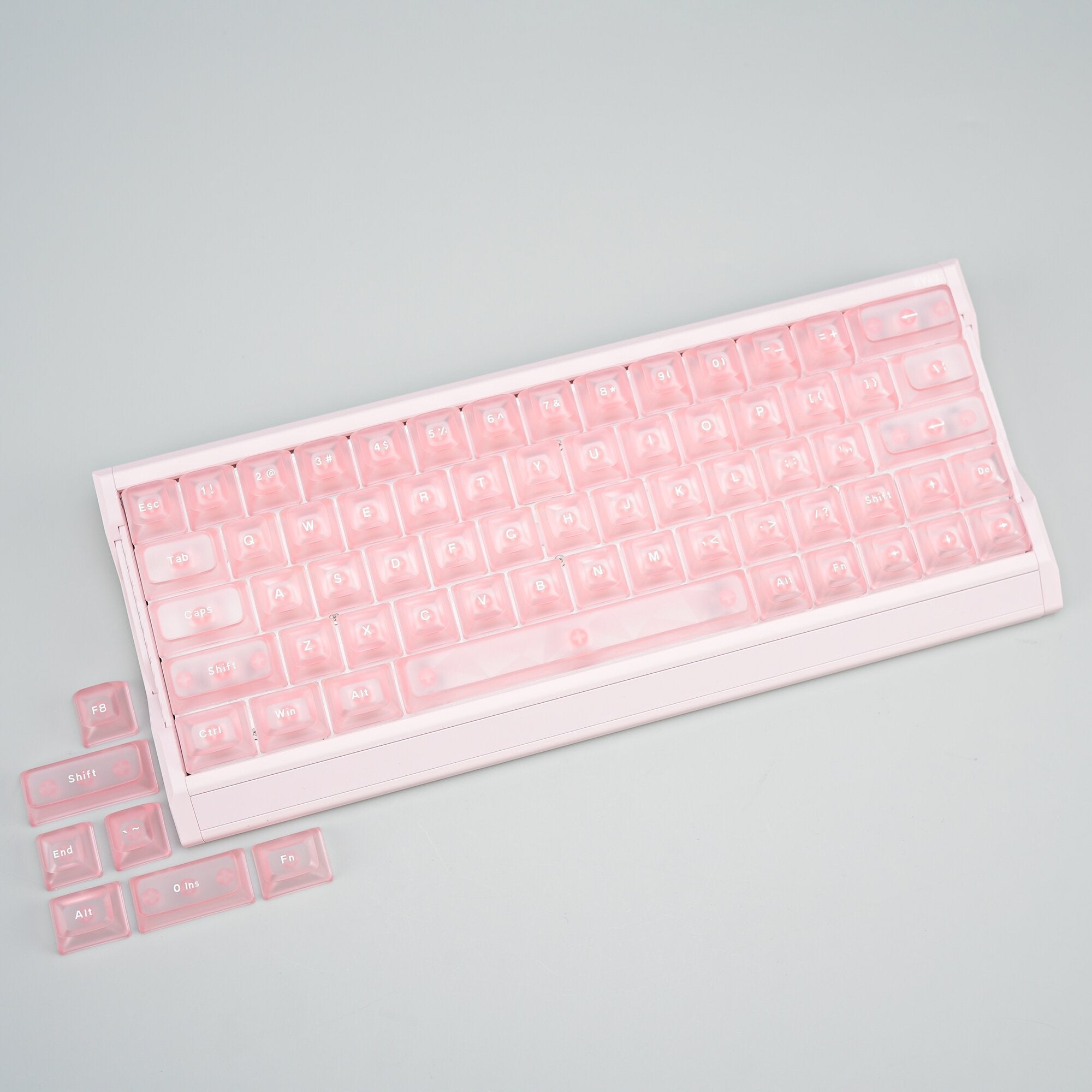 Womier Ice Cube Clear 126 keys Keycaps - Crystal Ice Keycaps Set for Mechanical Keyboard - Womier Keyboard
