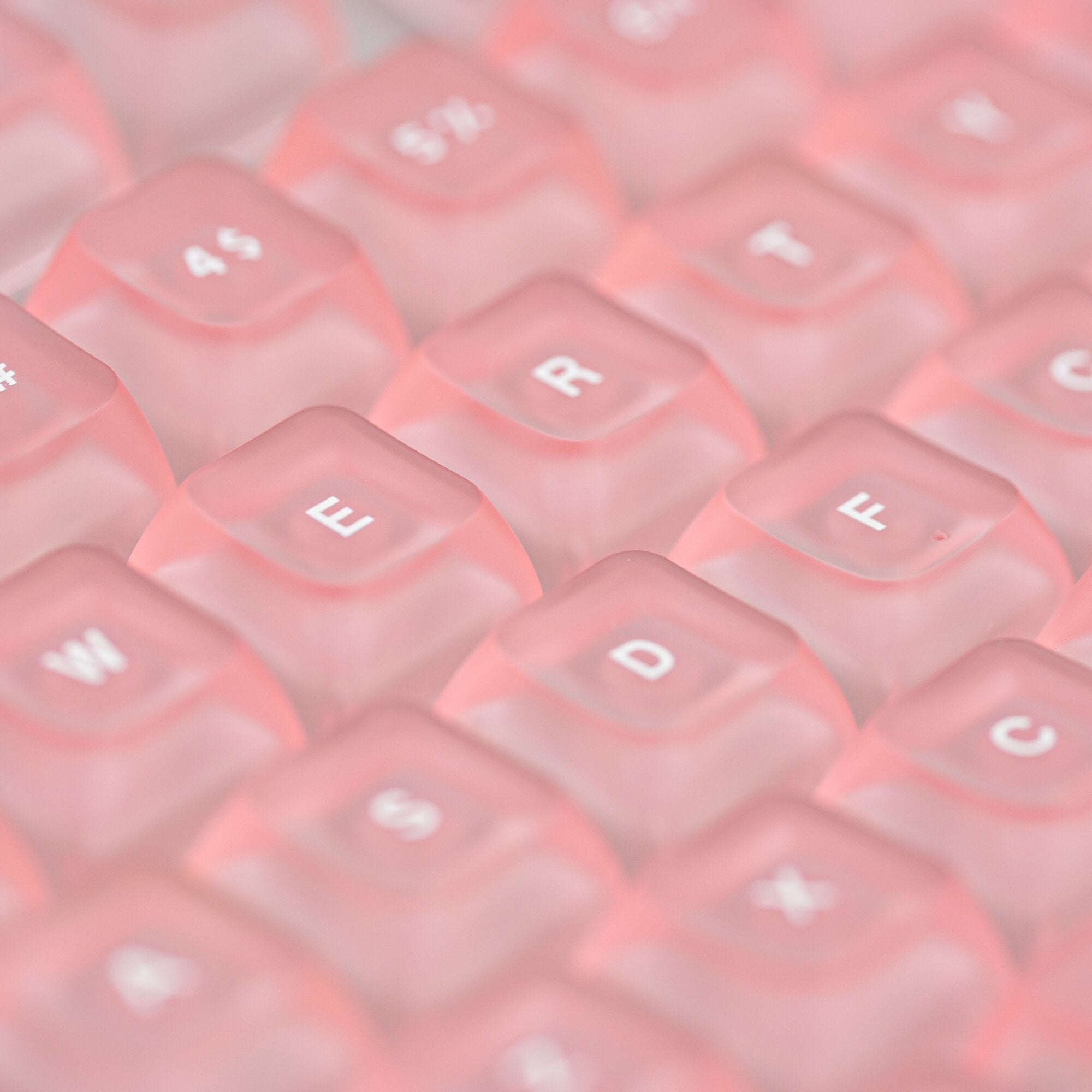 Womier Ice Cube Clear 126 keys Keycaps - Crystal Ice Keycaps Set for Mechanical Keyboard - Womier Keyboard