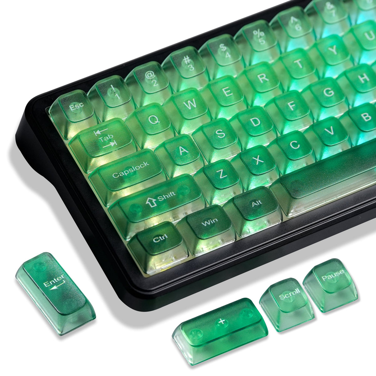 Womier Iceberg 115-Key MDA Profile Transparent PC Keycap Set - Womier Keyboard