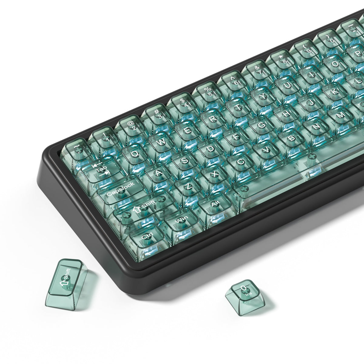 Womier Iceberg 115-Key MDA Profile Transparent PC Keycap Set - Womier Keyboard