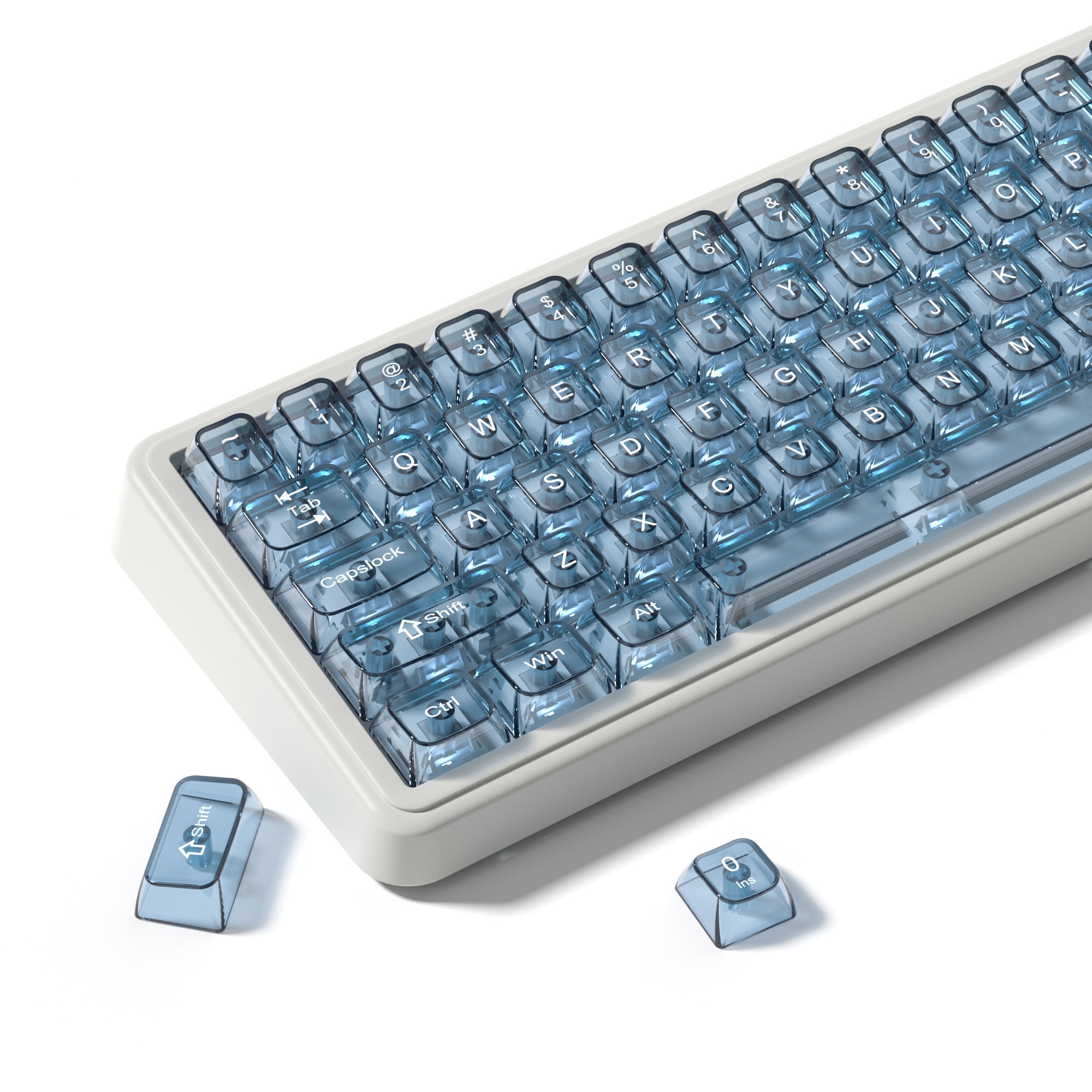 Womier Iceberg 115-Key MDA Profile Transparent PC Keycap Set - Womier Keyboard
