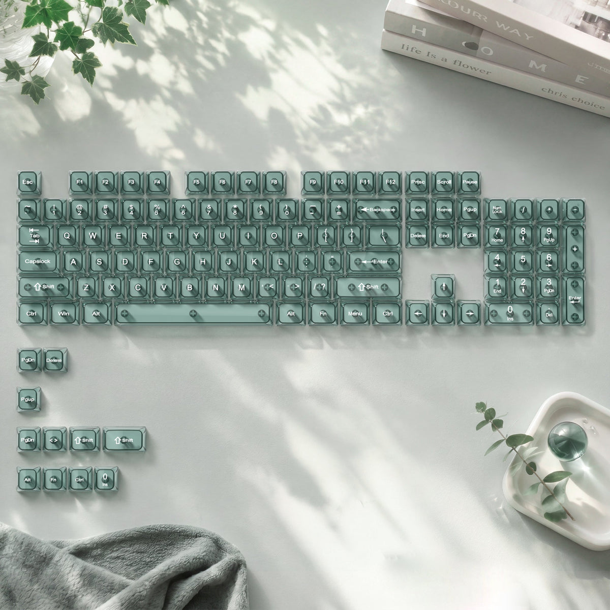Womier Iceberg 115-Key MDA Profile Transparent PC Keycap Set - Womier Keyboard