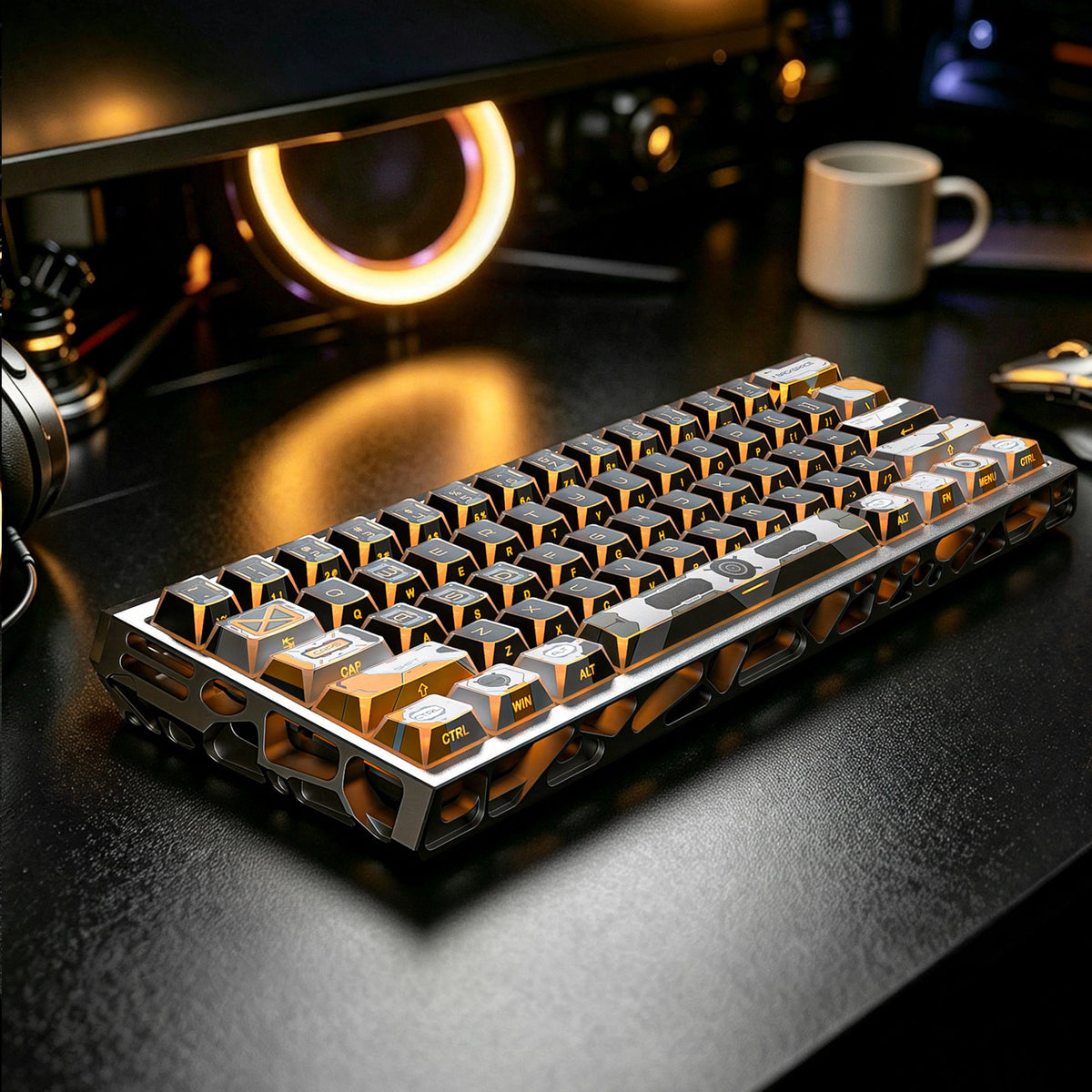 Womier Interstellar Side-Carved Light and Shadow 133-Key Keycap Set - Womier Keyboard