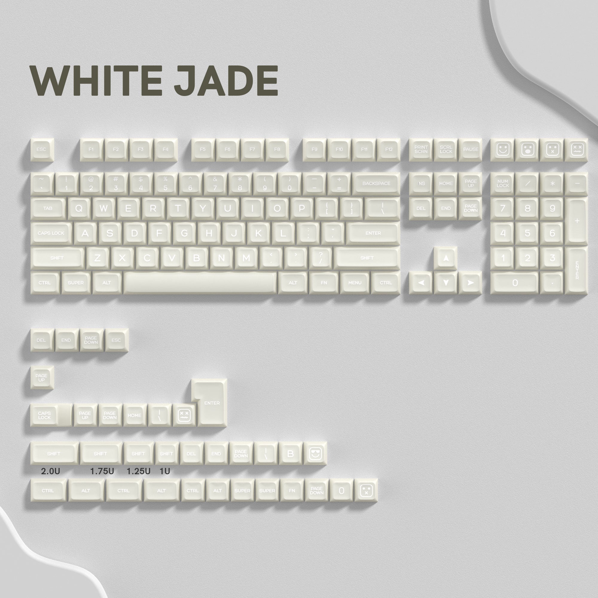 Womier Jade 140 - Key SA Profile Double - Shot PBT Keycap Set - Womier Keyboard