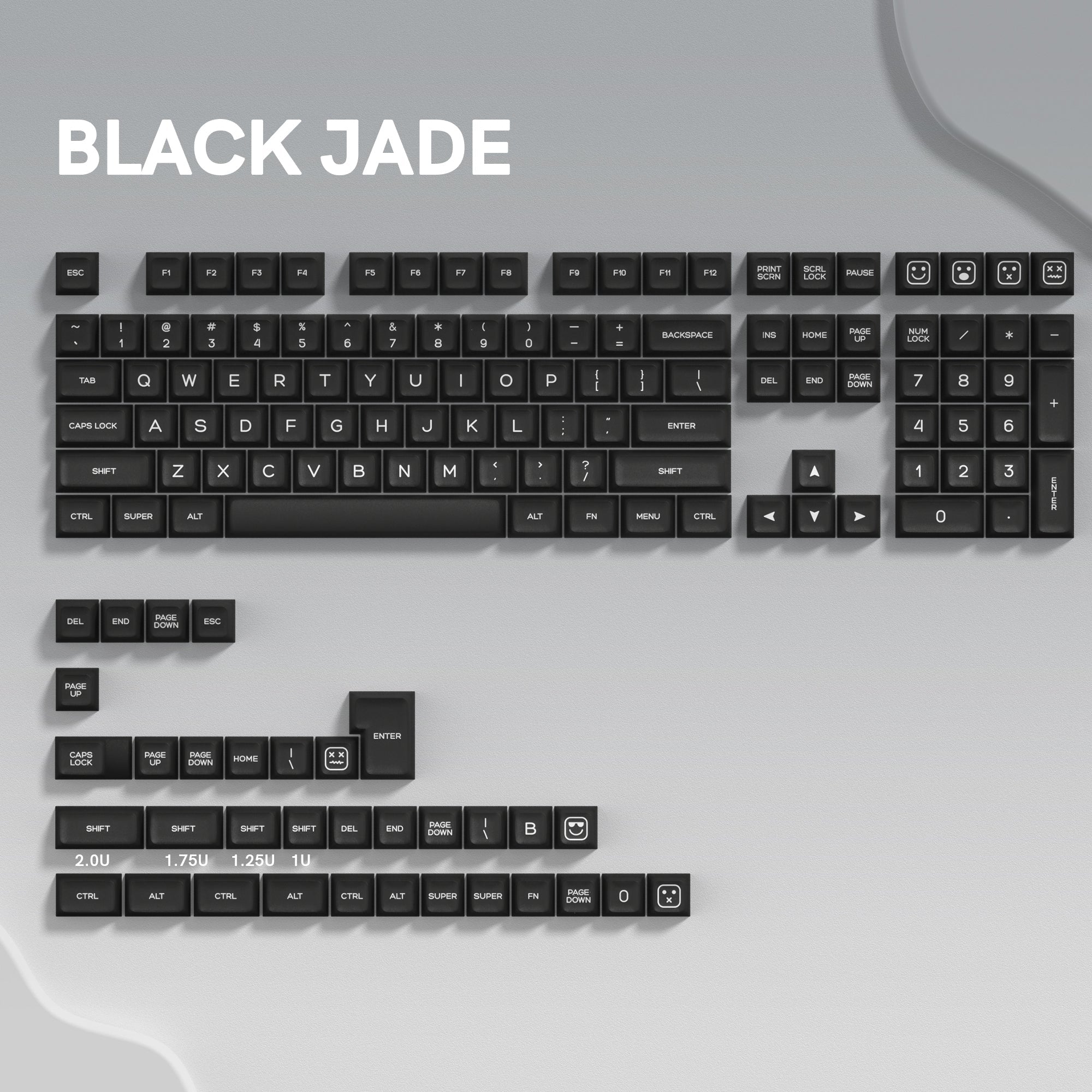 Womier Jade 140 - Key SA Profile Double - Shot PBT Keycap Set - Womier Keyboard