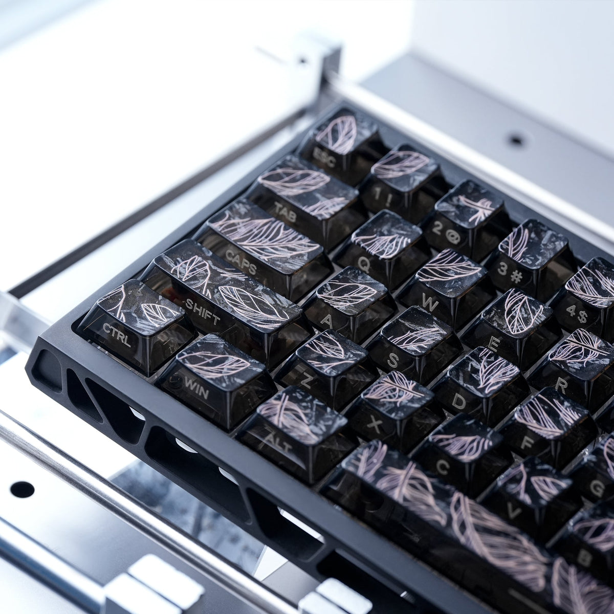 Womier Keycaps - Frost Feather - Cherry Side-Printed (115 Keys) - Womier Keyboard