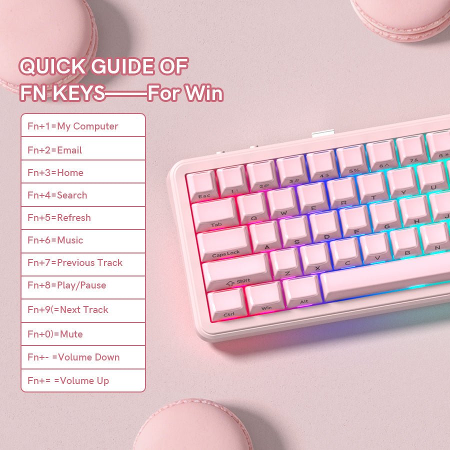 Womier L65 65% Gaming Mechanical Keyboard Wireless with Knob - Womier Keyboard