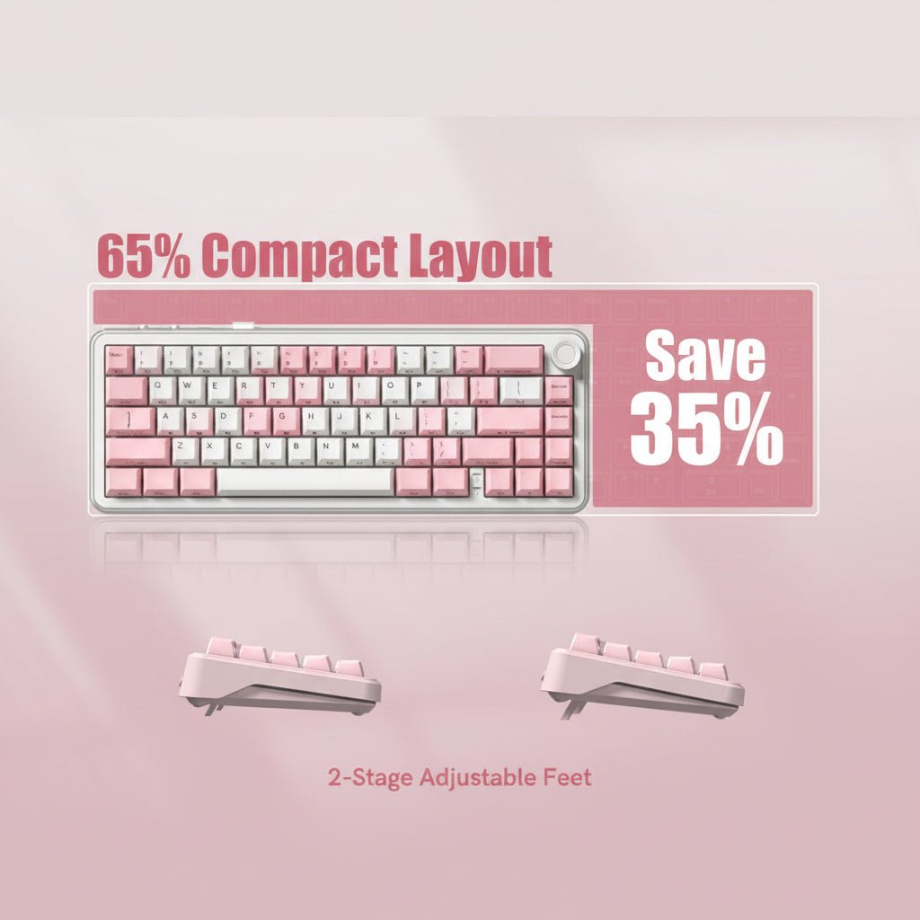 Womier L65 65% Gaming Mechanical Keyboard Wireless with Knob - Womier Keyboard