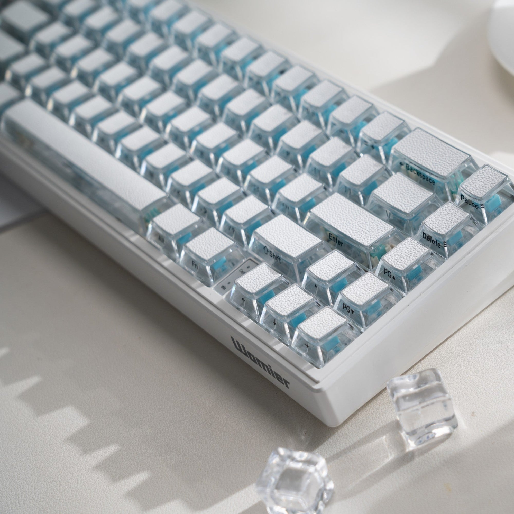 Womier Leather Texture Side - Printed Cherry Profile Keycap (126 - Key) - Womier Keyboard