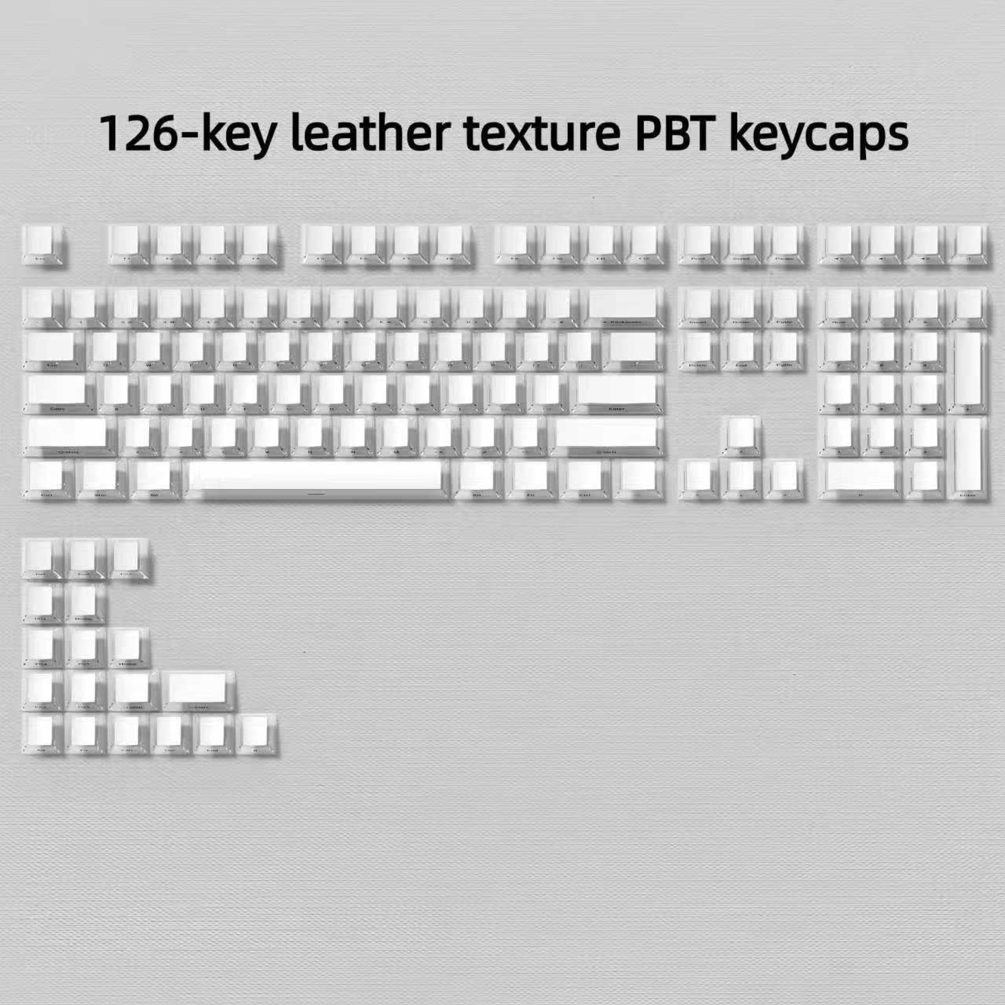 Womier Leather Texture Side - Printed Cherry Profile Keycap (126 - Key) - Womier Keyboard